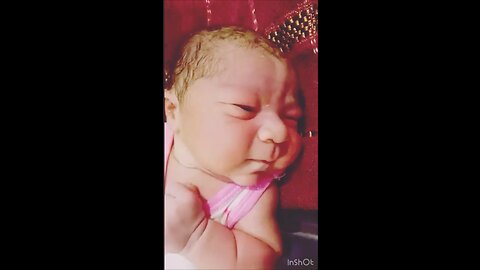 Cute and beautiful newborn baby girl