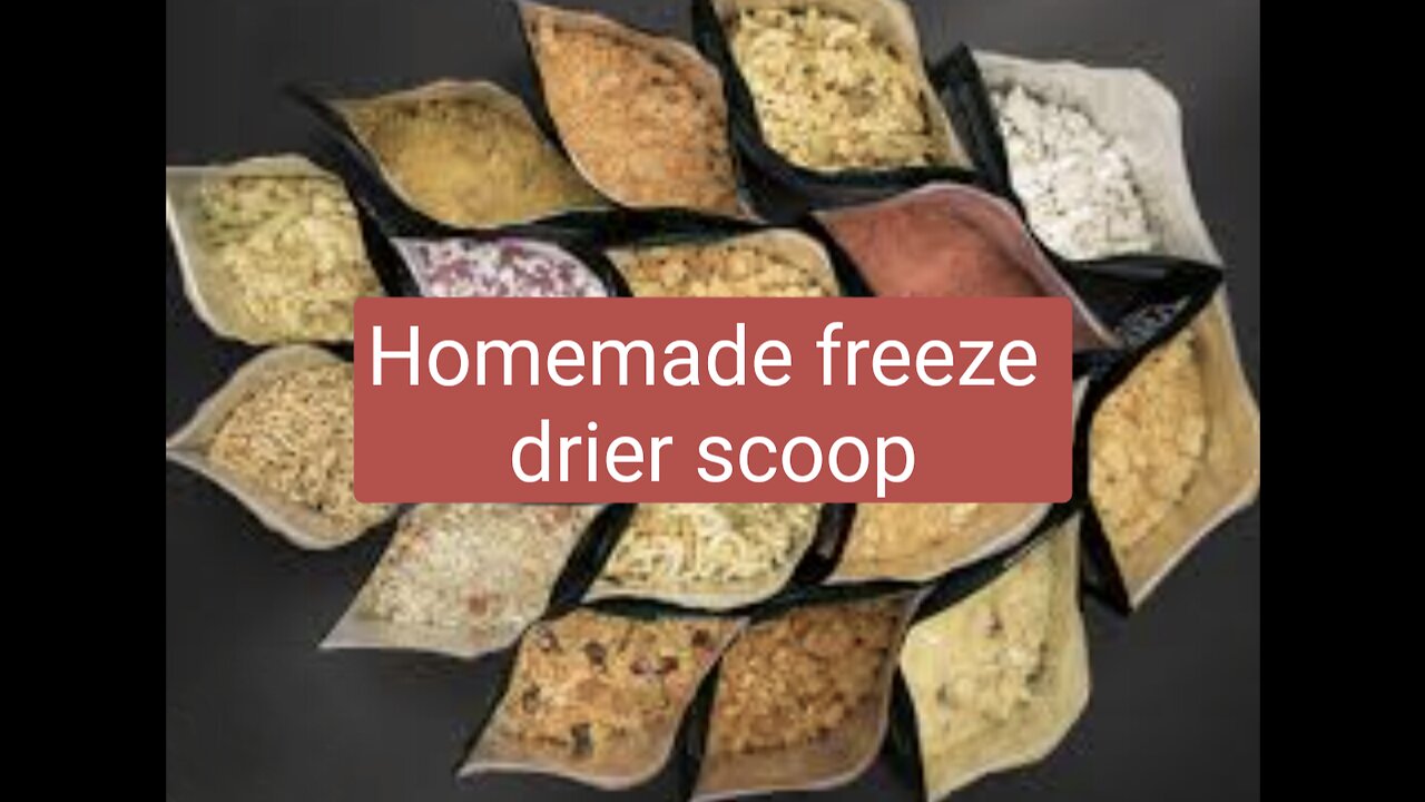 Homemade freeze drier scoop