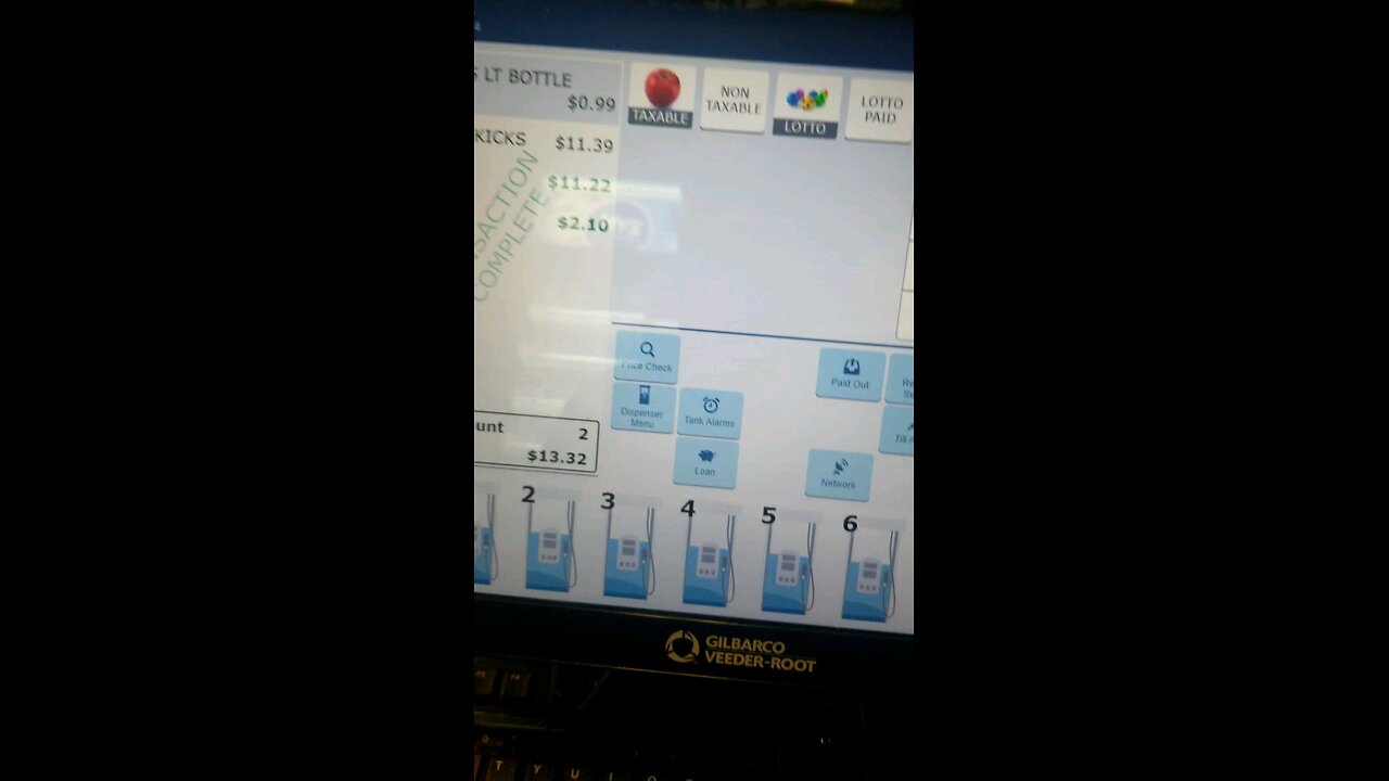Gilbarco POS store close report