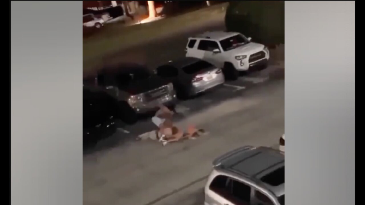 Man gets beaten in parking lot while girlfriend is dropped on her head, knocked unconscious.