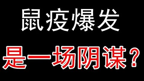 大陆鼠疫疫情毫无征兆突然爆发，这会不会是中共的一场阴谋？……