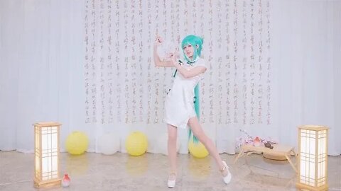 dance，舞蹈-初音COS《千里邀月》仙女下凡不来看看吗？