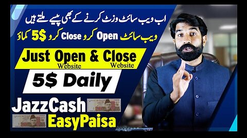 Just open and close website earn 5$ daily