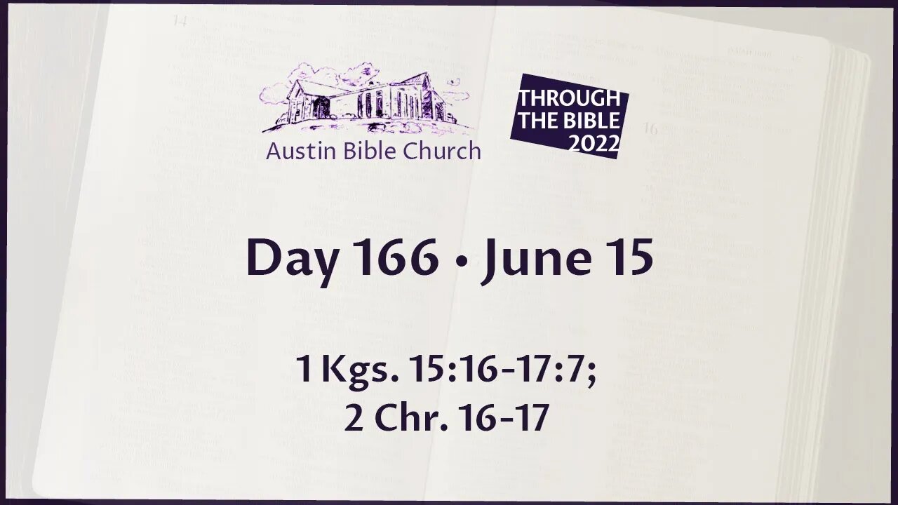 Through the Bible 2022 (Day 166)