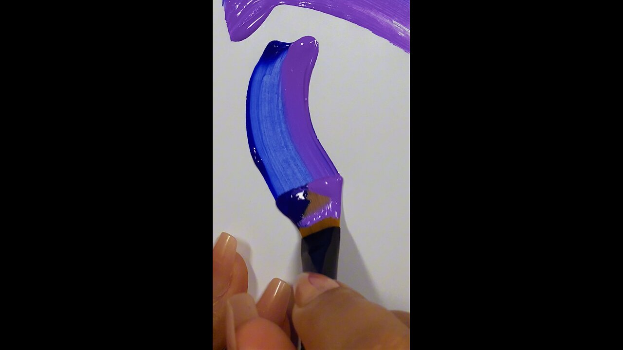 DIY Satisfying Paintbrush Purple and Lila