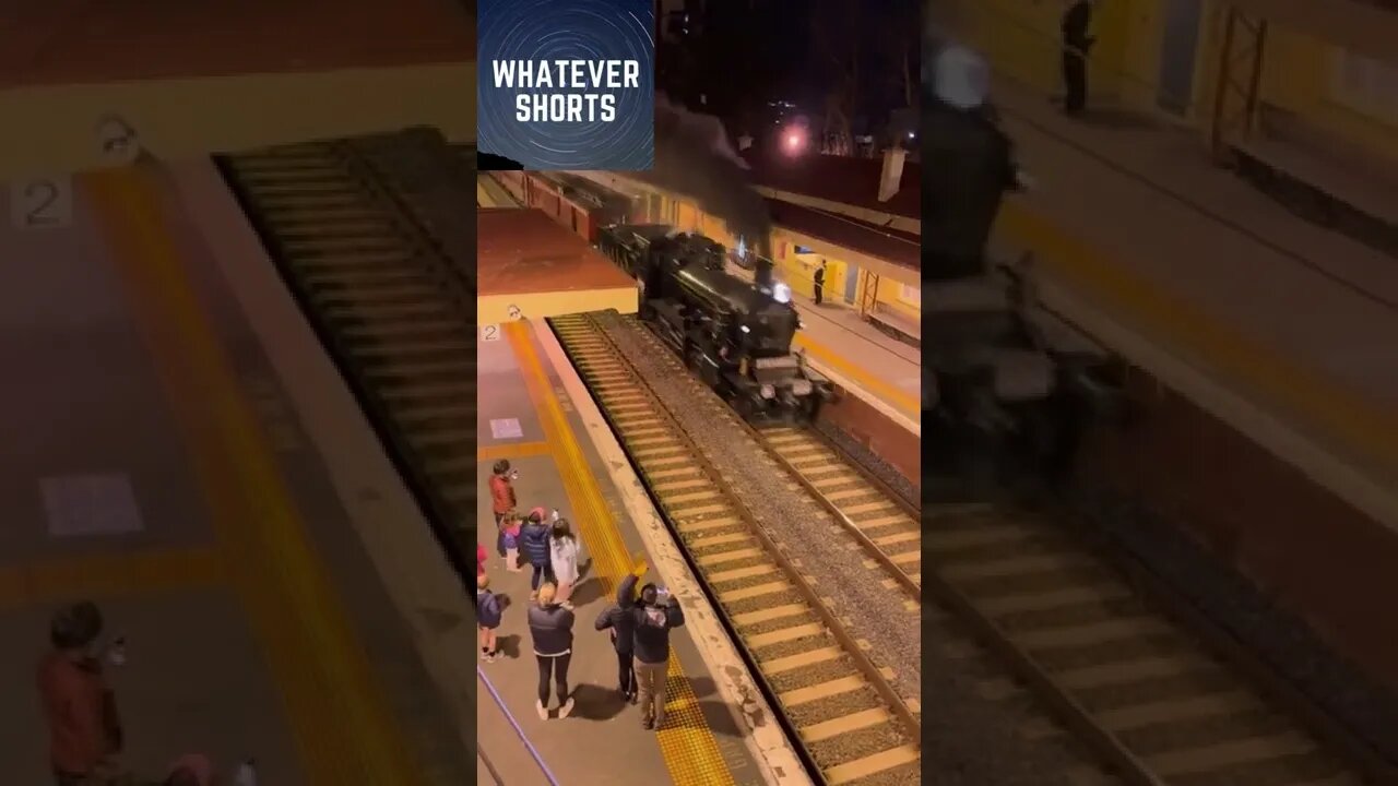 Steam Train going through Melbourne #shorts #train #melbourne #steam