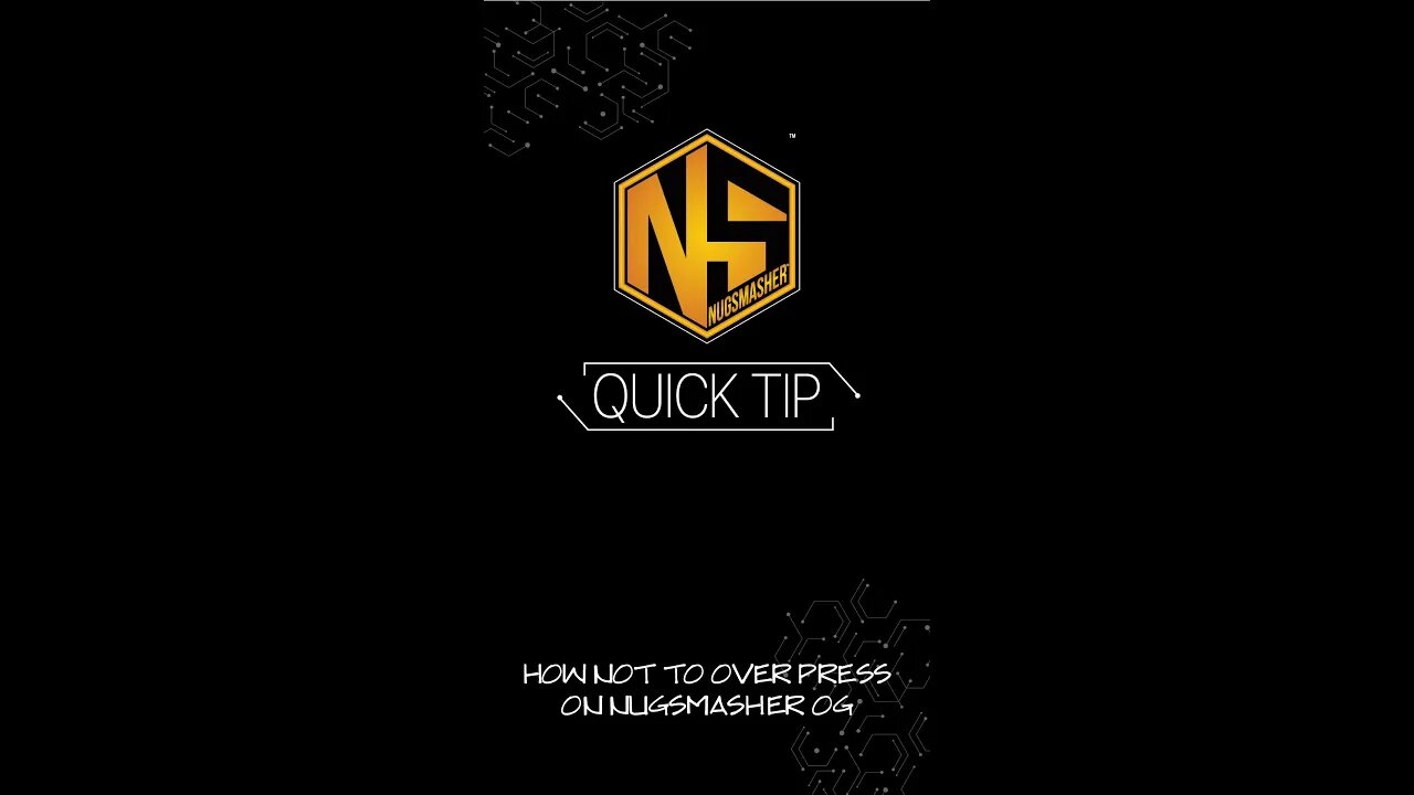 HOW NOT TO OVER PRESS ON NUGSMASHER OG #quicktip #nugsmasher #rosin #shorts