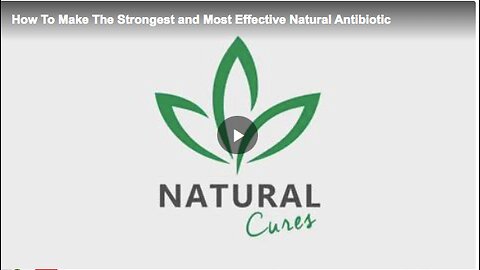 How to make a strong and effective alternative and natural antibiotic