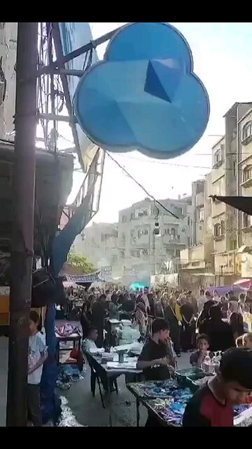 Rafah Markets. Palestinian Gazans are the most well fed civilians in a combat zone during war time!