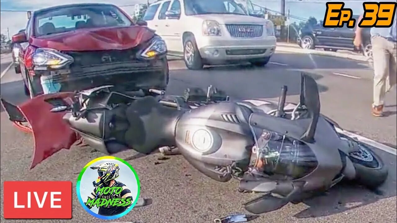 🔴LIVE: Motorcycle Class / Reviewing @Moto Madness Motorcycle Crashes & Close Calls / Riding SMART 39