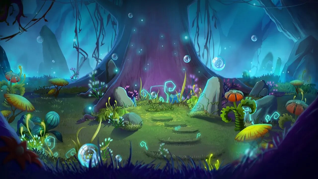 Beautiful Magical Forest Music – Forest of Glowing Plants