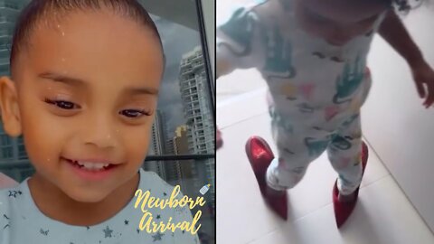 Erica Mena's Daughter Safire Tries To Walk In Mommy's Heels! 👠