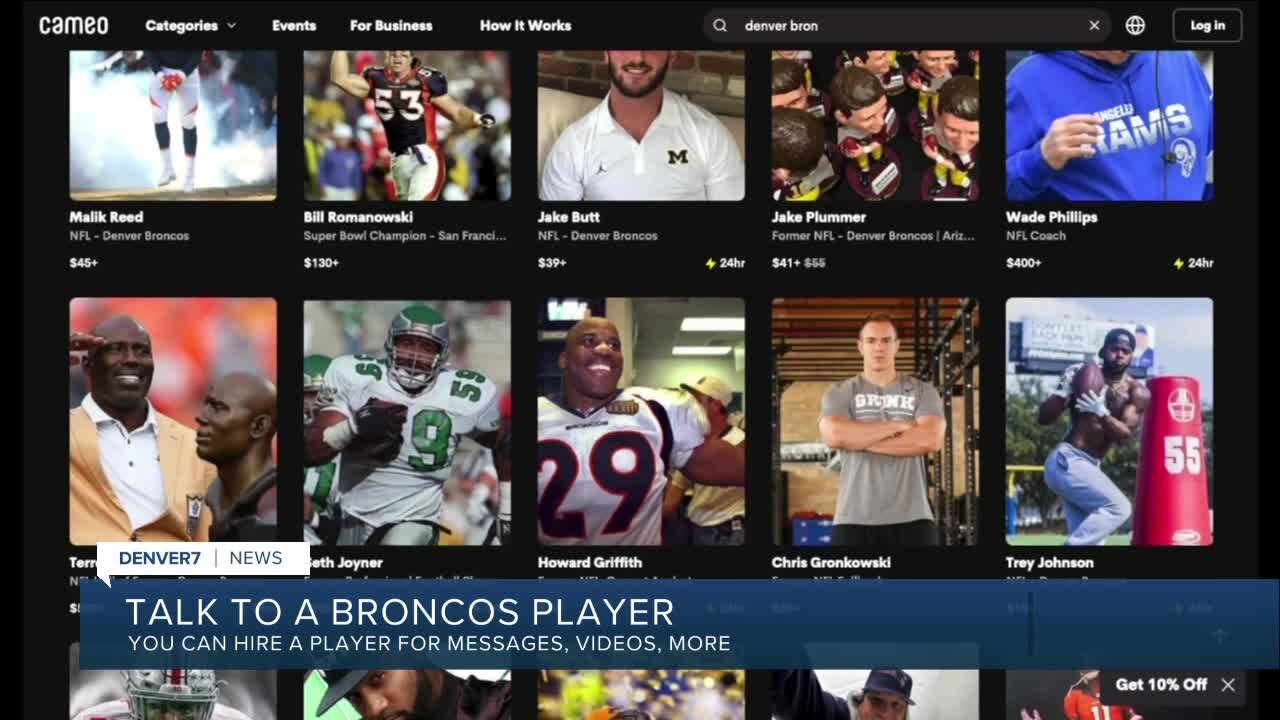 Website lets you talk to a Broncos player, receive messages