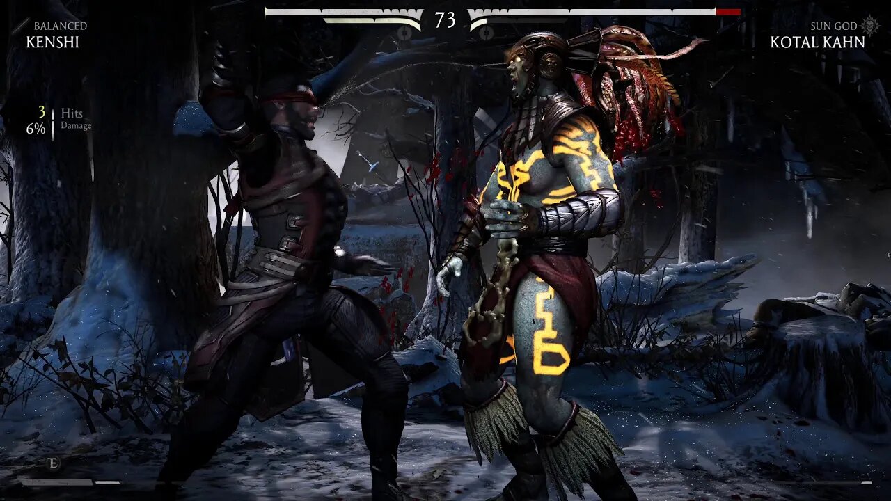 Mortal Kombat X: Kenshi (Balanced) vs Kotal Khan (Sun God) - 1440p No Commentary