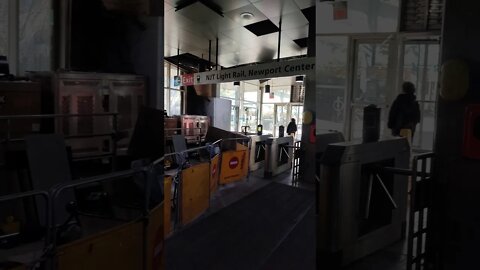 Newport PATH station in Jersey City in New Jersey 2021.