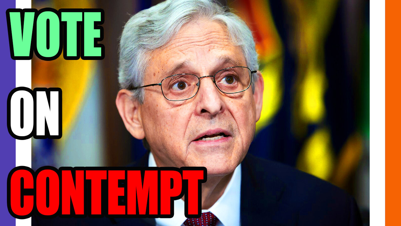 🚨BREAKING: Contempt of Congress Vote for Merrick Garland 🟠⚪🟣