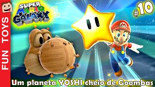 ⭐️ Super Mario Galaxy #10 - Achamos um YOSHI CARA DE PAU e algumas estrelas SECRETAS!!!! PT-BR 1080p