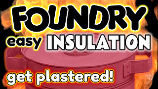 How to easily Insulate Your furnace (foundry) using plaster - by VOGMAN