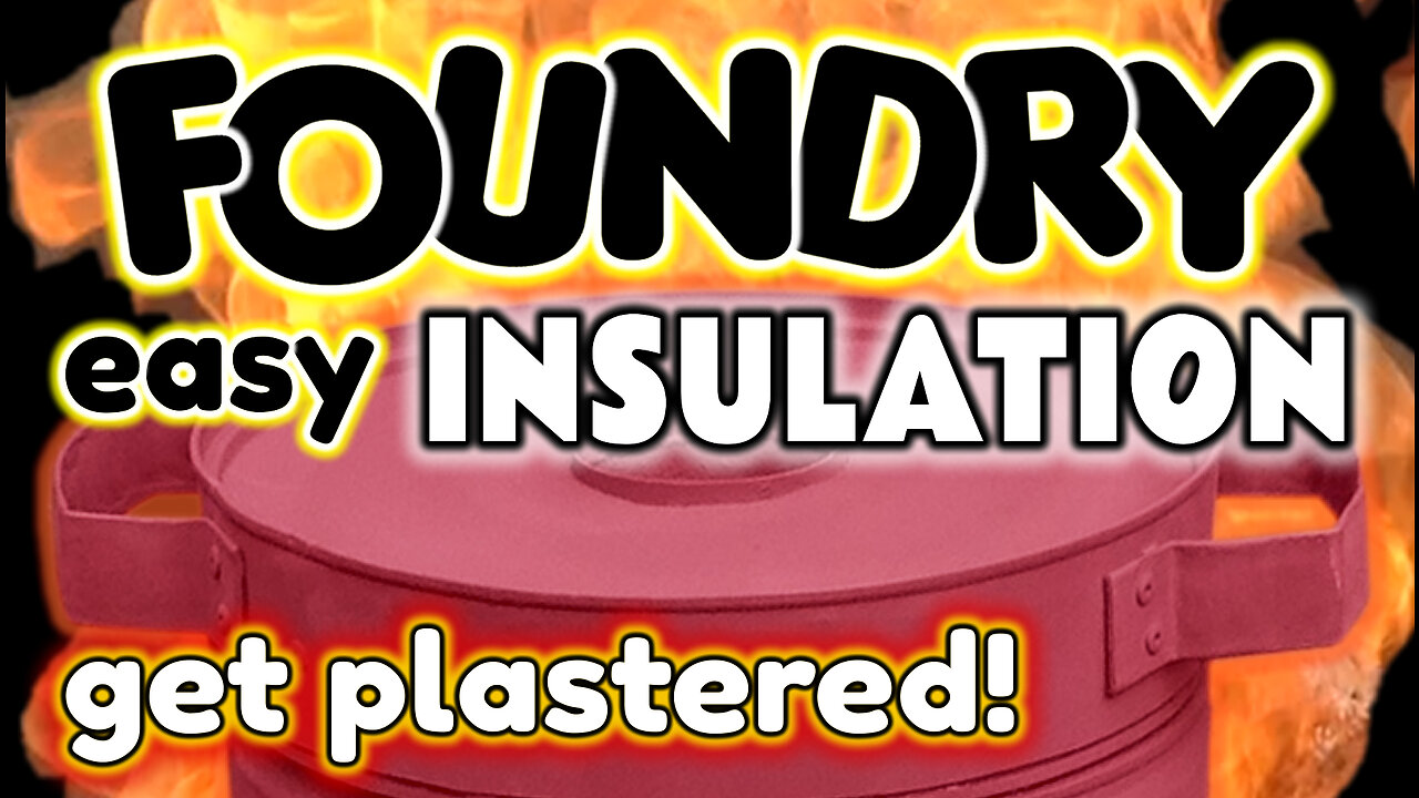How to easily Insulate Your furnace (foundry) using plaster - by VOGMAN