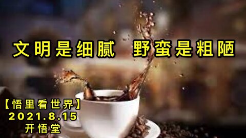 KWT2273文明是细腻，野蛮是粗陋20210815-1【悟里看世界】