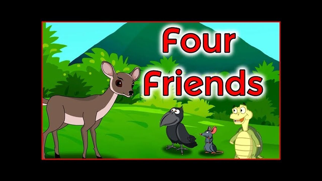 Four Friends | English Cartoon | Panchatantra Moral Stories for Kids |