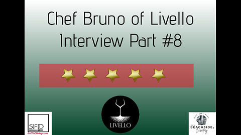 Who’s at The Chef’s Table with Chef Dan? Chef Dan Welcomes Chef Bruno to The Chef's Table! Part VIII