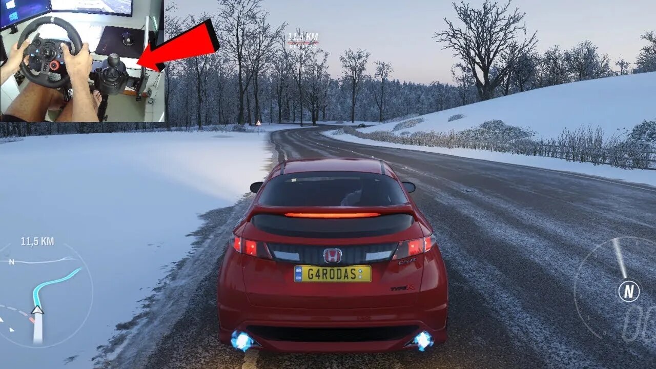HONDA CIVIC TYPE R Forza Horizon 4 gameplay Logitech g29