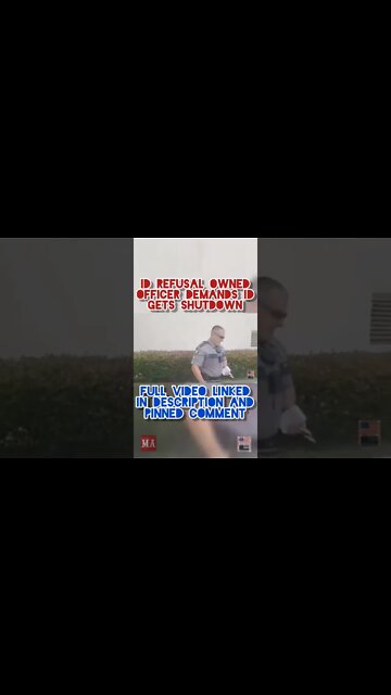 OFFICER DEMANDS ID GETS SHUTDOWN OWNED. #Shorts
