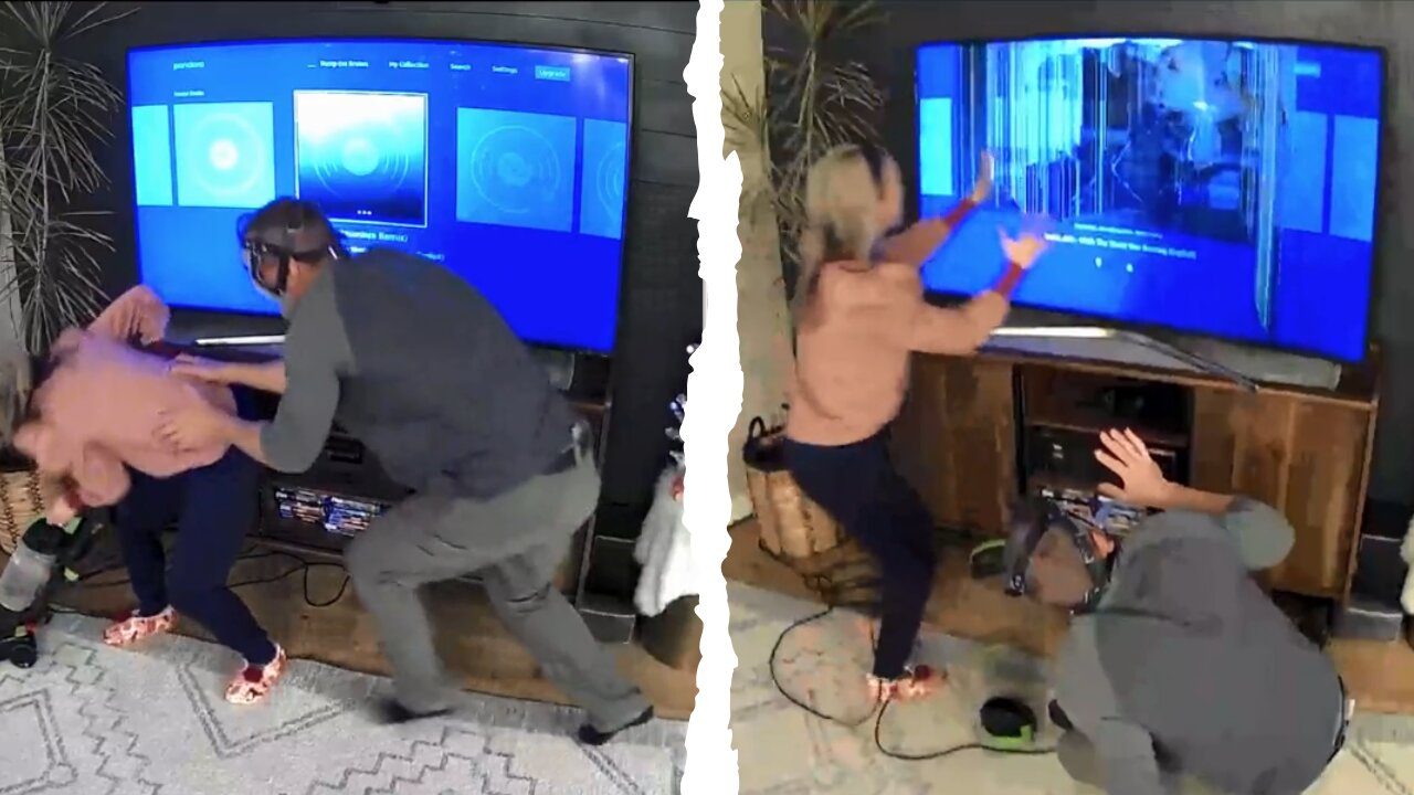 Prank Gone Wrong - Husband Pranks Wife and Breaks TV - Funny Video