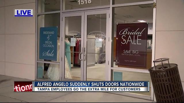 Alfred Angelo Bridal suddenly closing stores nationwide