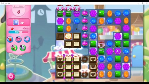Candy Crush Level 5693 Talkthrough, 25 Moves 0 Boosters