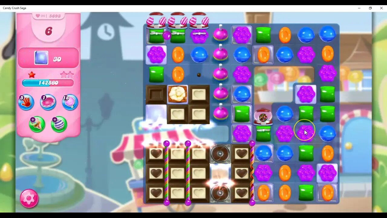 Candy Crush Level 5693 Talkthrough, 25 Moves 0 Boosters