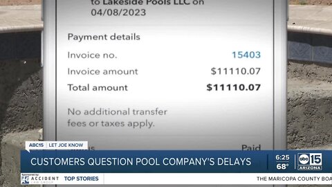 Let Joe Know: Customers questioning pool company's delays