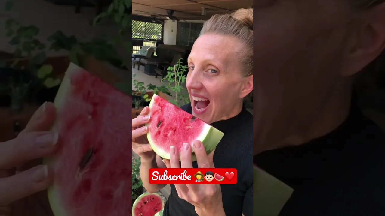 Jenny’s Sooo EXCITED about Harvesting a JUICY WATERMELON! 🧑‍🌾👦🏻🍉❤️ #shorts #viral #tiktok