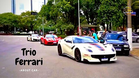 TRIO FERRARI!! Best Drift Cars on the Road Compilation - Part 17