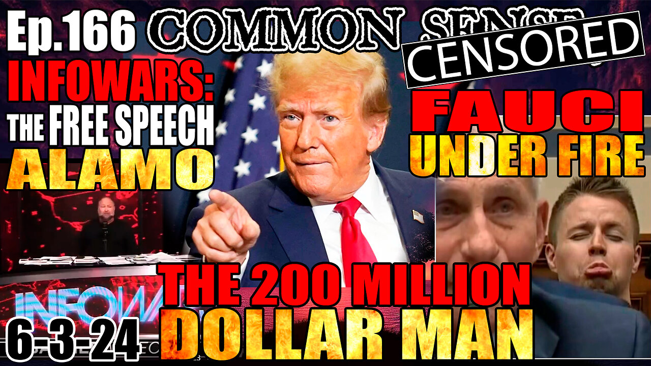 Ep.166 TRUMP RAISES $200 MILLION, INFOWARS: FREE SPEECH'S ALAMO, FAUCI GRILLED MERCILESSLY IN HOUSE