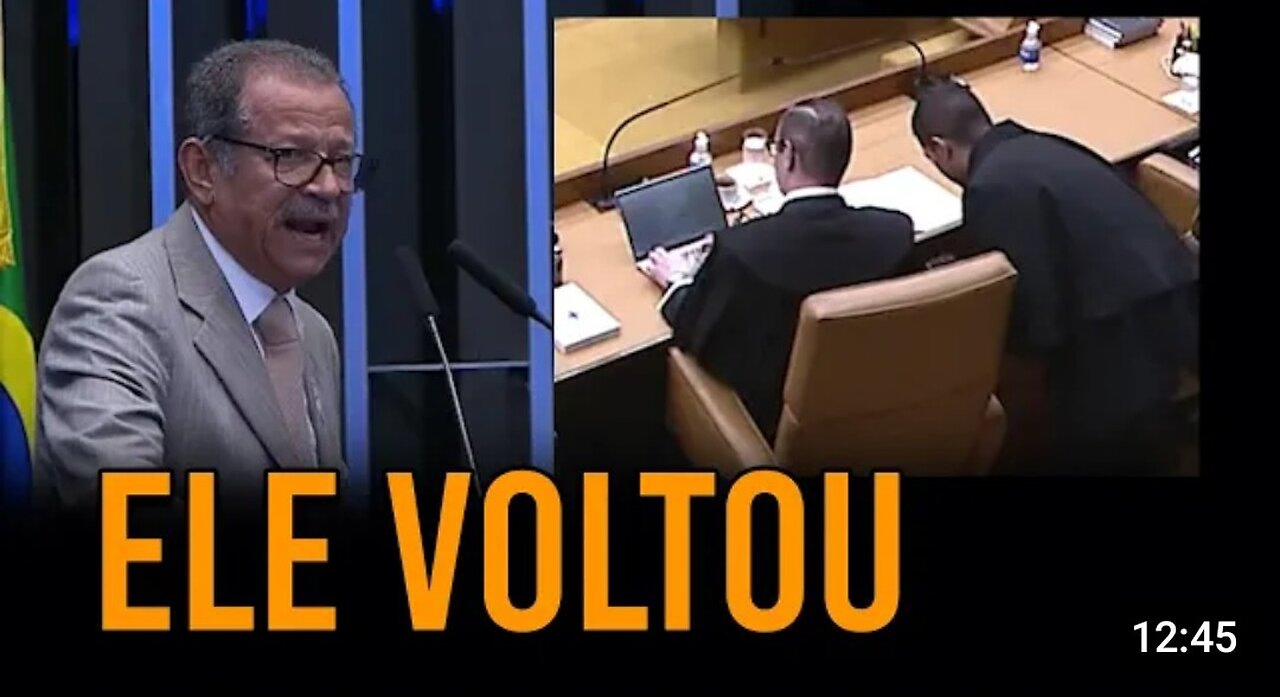 Ex-desembargador que PEDIU PRISÃO DE MORAES RETORNA ao SENADO e solta o VERBO