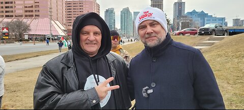 2024 02 25 Pastor Pawlowski speech in Mississauga SQ1. Convoy from Brampton to Mississauga.