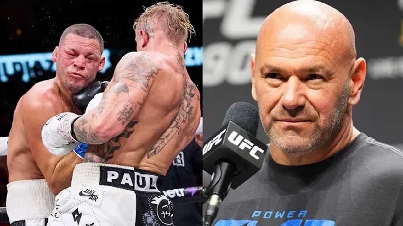 Dana White reacted to Nate Diaz's boxing defeat.