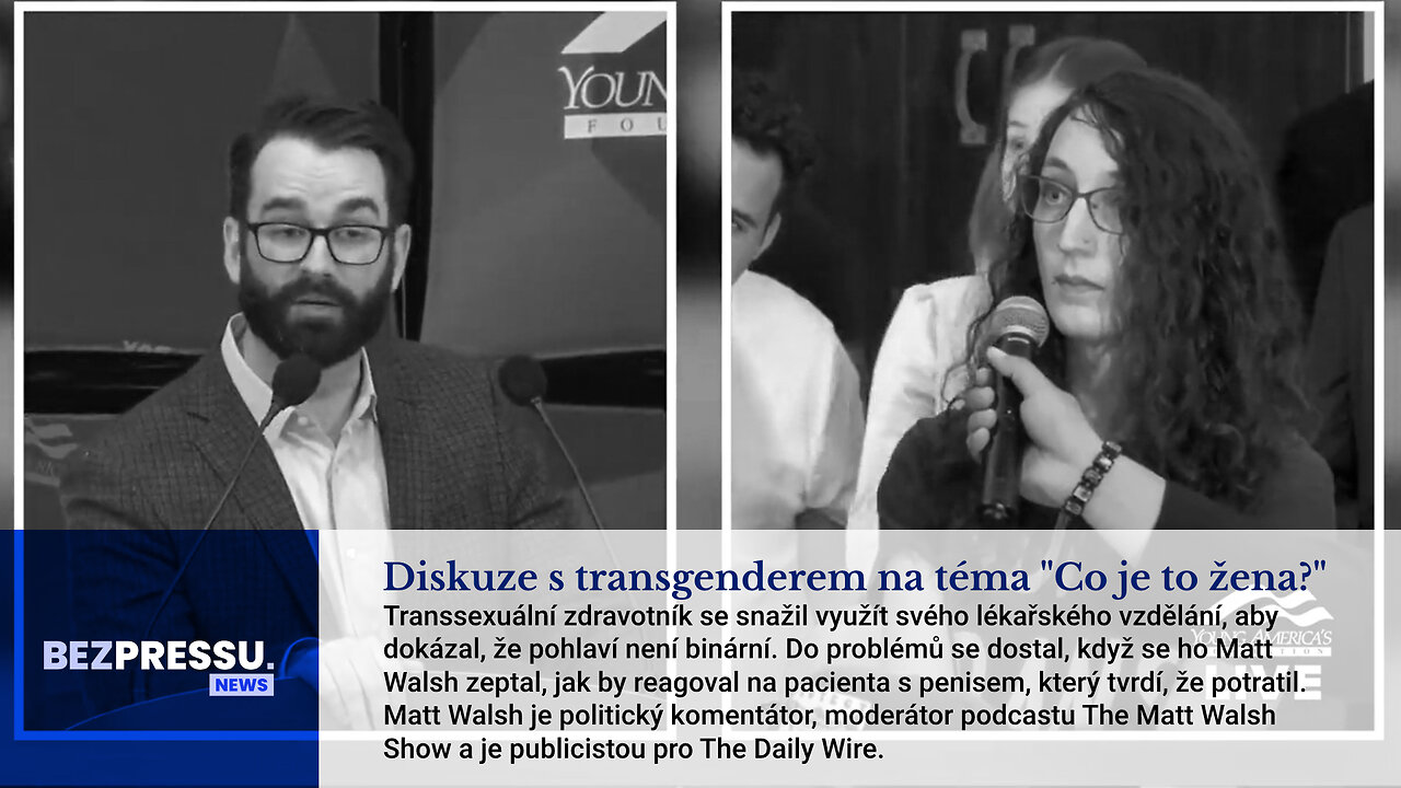 Diskuze s transgenderem na téma "Co je to žena?"