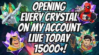 OPENING EVERY CRYSTAL (15,000) ON MY ACCOUNT LIVE! | BIGGEST CRYSTAL OPENING EVER