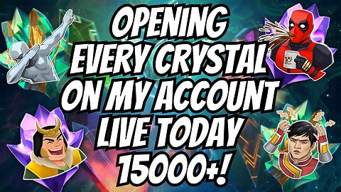 OPENING EVERY CRYSTAL (15,000) ON MY ACCOUNT LIVE! | BIGGEST CRYSTAL OPENING EVER