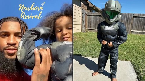 Chris Sails & Queen Naija Son CJ Shows Off His Muscles! 💪🏾