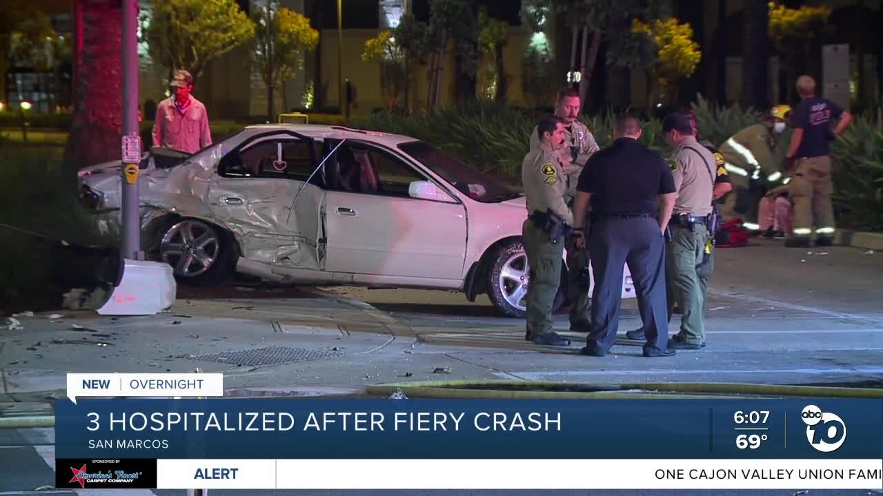 Hit-and-run crash in San Marcos sends at least 3 to hospital