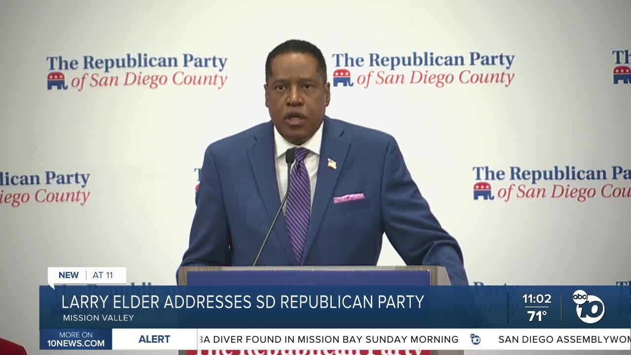 Larry Elder addresses San Diego Republican Party