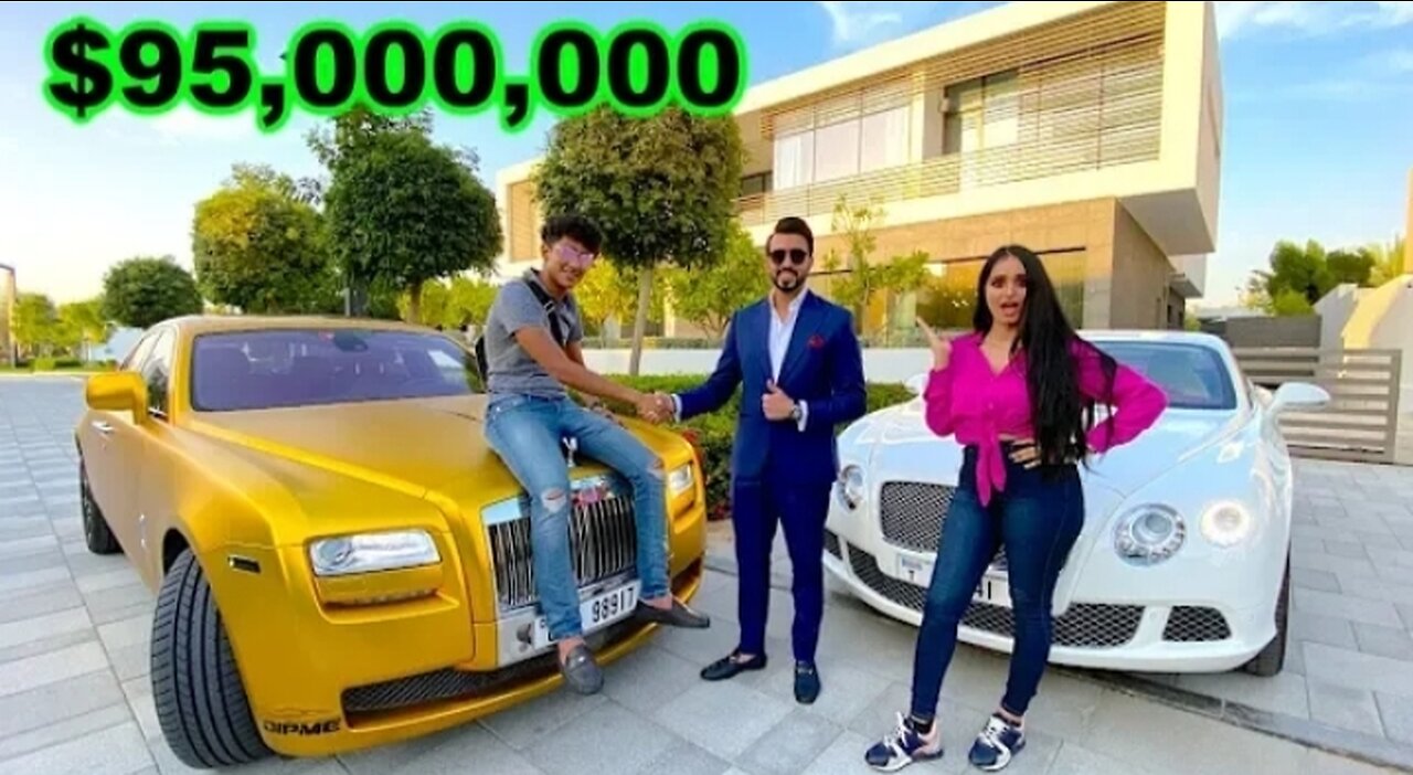 Dubai's RICHEST Kid Mansion Shopping , $95 million House (17 years old)