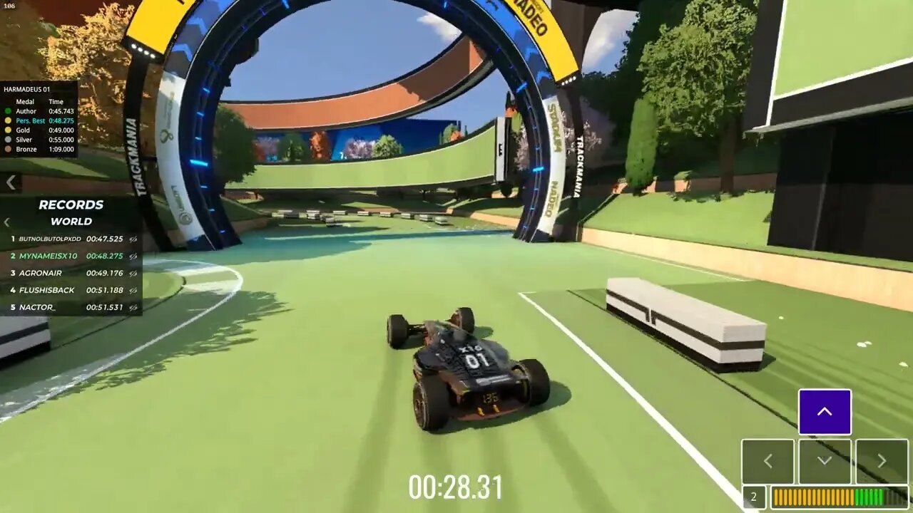 World record on potential COTD map - Trackmania
