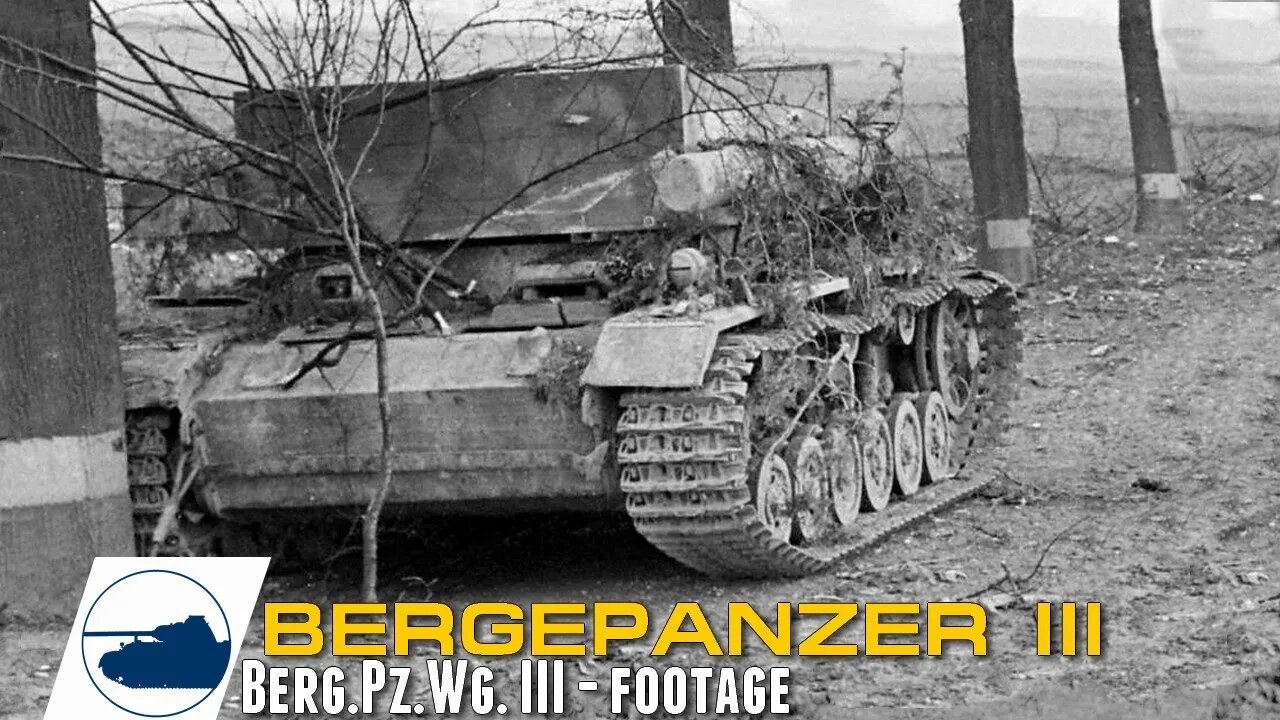 Rare WW2 Bergepanzer III - Berg.Pz.Wg. III - Footage.