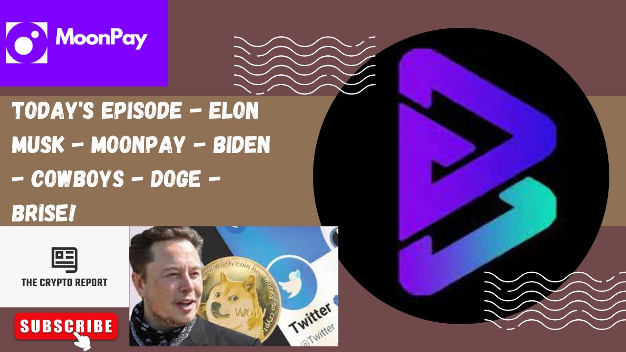 Today's Episode - Moonpay Get's Big Investors, Dallas Copyboy's Partner, Elon Buy's Twitter Top Coin