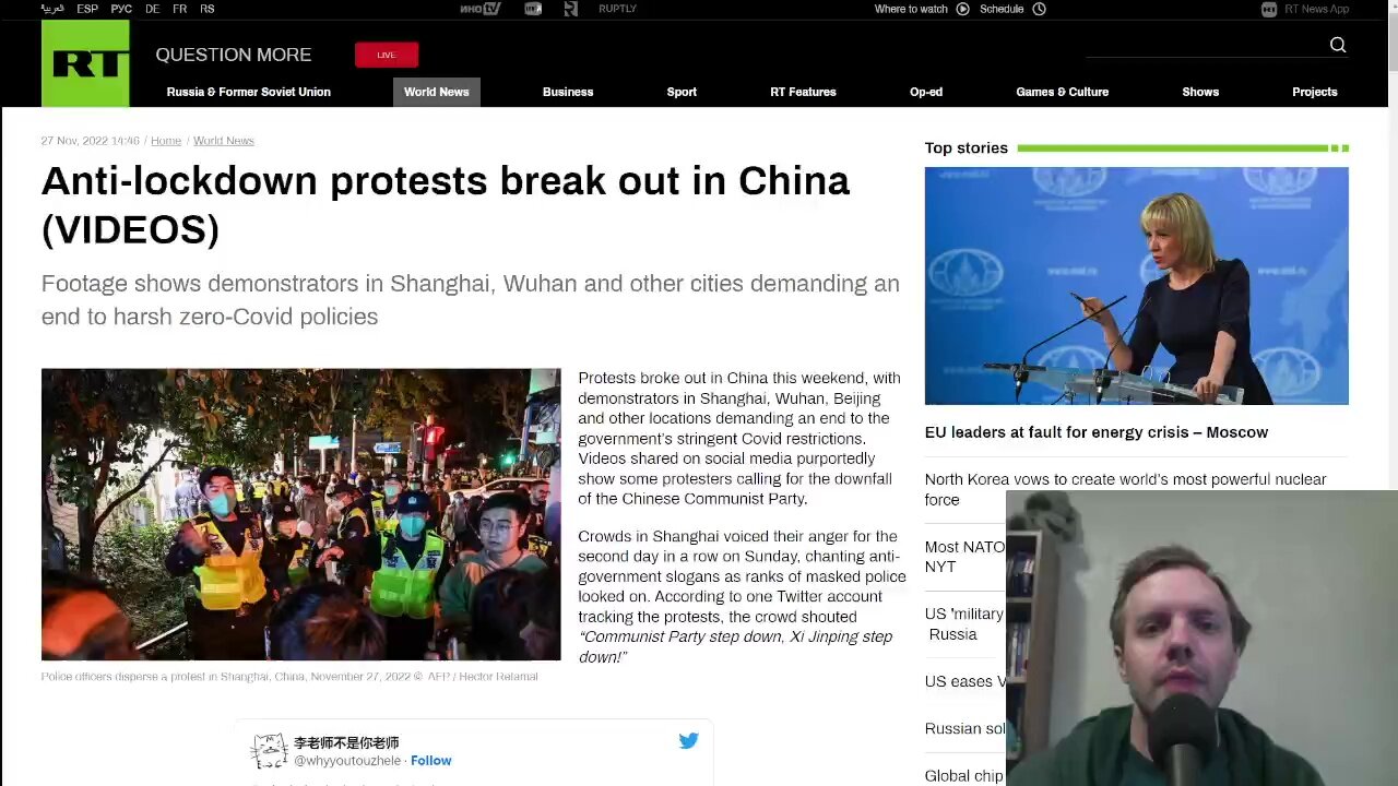 Anti-lockdown protests break out in China